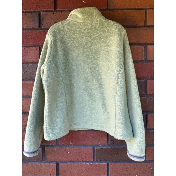 L.L. Bean 1/4 Zip‎ Pullover Womens Size XL Green Fleece Long Sleeve Zip Pocket - Picture 2 of 13